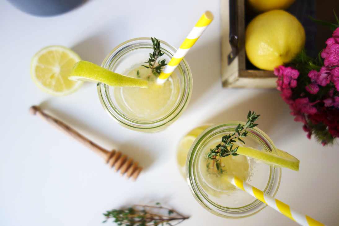 Thyme Lemonade from Top