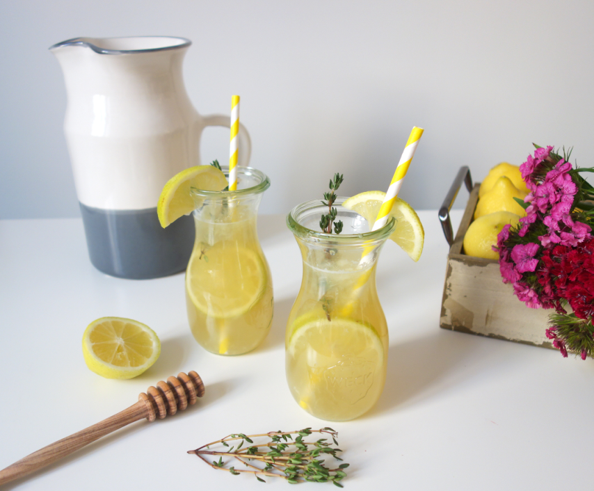 Thyme Lemonade from angle