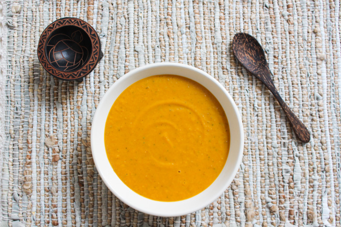 Roasted sweet potato soup